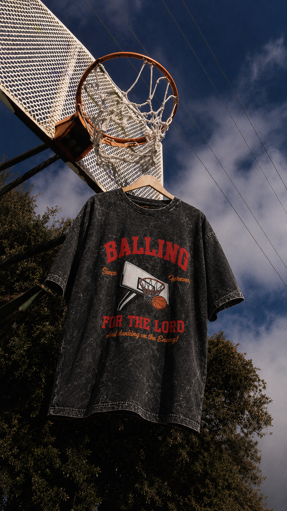 Unisex Acid Washed Oversized Tee “ Balling”