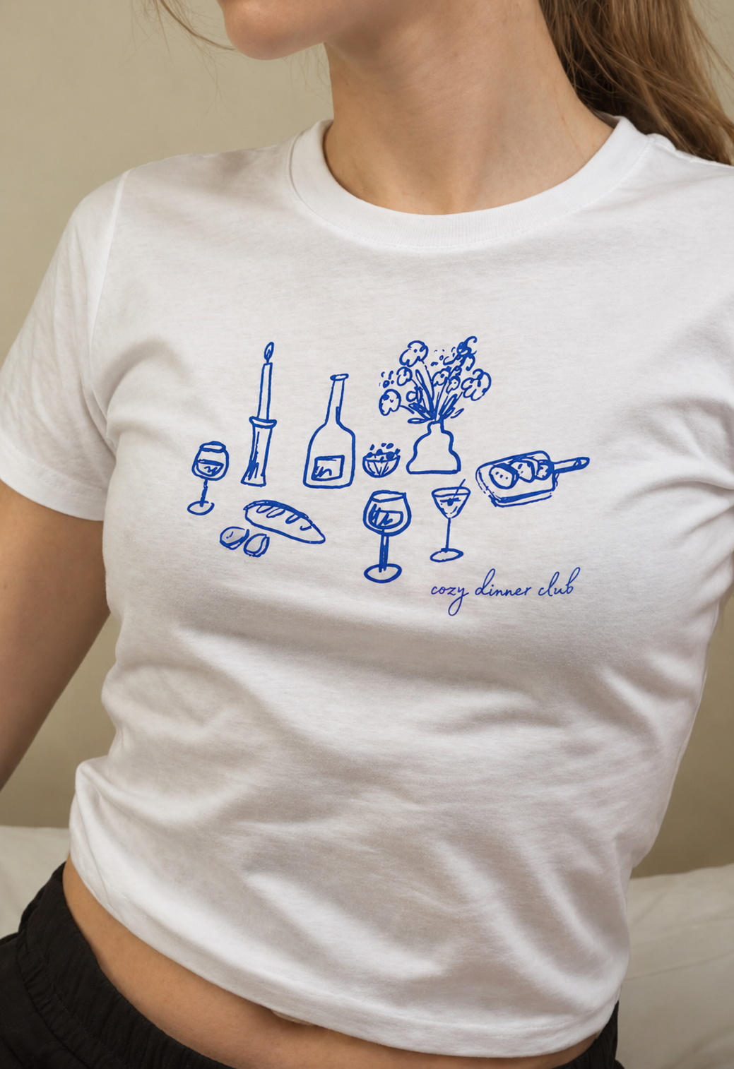 ‘Cozy dinner club’ Baby Tee
