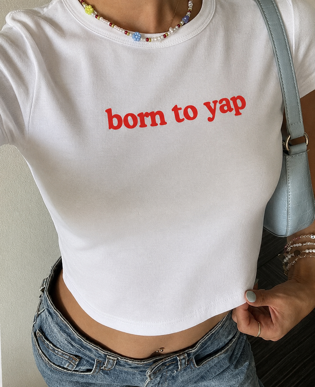 ‘Born to yap’ Baby Tee